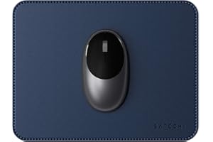 Satechi Tappetino Per Mouse In Ecopelle 24,9 cm X 19,1 cm - Sicuro Per Superfici In Legno Laccate e Verniciate (Blu)