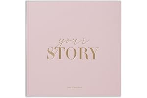 BIBI & BEAU Libro dei ricordi rosa per neonata, album fotografico e album fotografico, regalo per neomamme o neonati, ideale per baby shower (rosa)