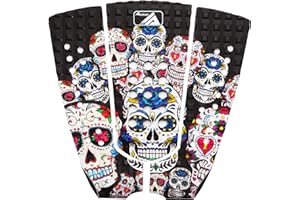 AQUBONA 3 pezzi Stomp Pad Tavola da Surf EVA Traction Pad con 3M adesivo professionale Tail Pad/Si applica a tutte le tavole - Tavole da surf, Shortboard, Longboard, Skimboard/Scelte multiple di colore