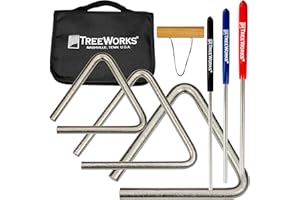 TreeWorks Studio-Grade Triangle Set with Beaters & Bag