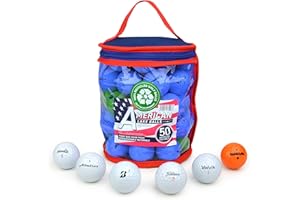 Second Chance Lake - Pelotas de Golf con Bolsa de Transporte Reutilizable – Elija 25, 36, 50 o 100 Pelotas de Golf, lakeball