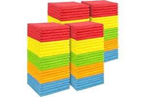 AIDEA Lot de 100 Chiffons de Nettoyage en Microfibre de qualité supérieure - Non Pelucheux, Anti-Rayures - Absorbants - pour Voitures, SUV, camions et Bateaux - 30 x 30 cm