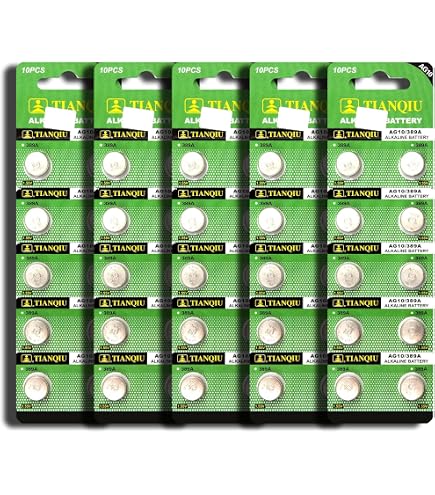 Lr41 Batteries TIANQIU 50-Pack AG3/LR41/392/SR41SW Batteries - Alkaline ...
