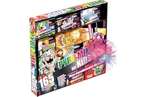 TK Gruppe Timo Klingler XXL Silvester & Feuerwerk 2026 Jugendfeuerwerk F1 Set mit 165 Teilen für Kinder & Jugendliche - Neujahr mit Wunderkerzen - Knallerbsen (Pyro for Kids)