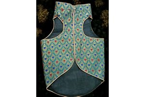 Dog Sherwani - Green - Traditional Ethnic Outfit for Dogs - Premium Wedding Dress for Small, Medium, and Large Dogs Comfortable, Stylish, and Festive Pet Clothing (S)