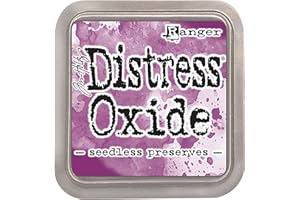 Ranger Tim Holtz TDO56195 Distress Oxide Pad-Seedless Preserves, Synthetic Material, Purple, 7.5 x 7.5 x 1.9 cm