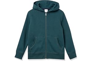 Amazon Essentials Jungen Fleece-Kapuzenpullover mit Reißverschluss