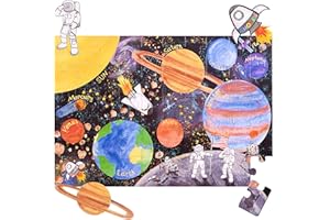AMONEV Solar System Space floor puzzles for both table and floor with extra thick pieces
