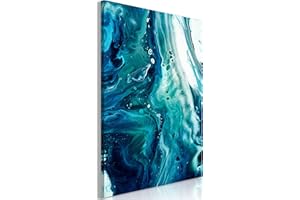 murando Tableau decoration murale Abstrait 60x90 cm - 1 partie decoration chambre salon art impression sur toile moderne tableaux deco mural bleu blanc turquoise comme une peinture f-A-0746-b-a