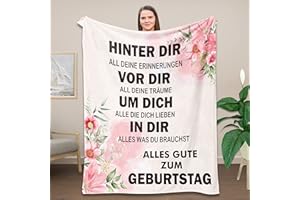 Belloxis Geburtstagsgeschenk für Frauen Kuscheldecke für Freundin Beste Freundin Schwester Geschenke Zum Geburtstag