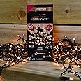 Premier Decorations 200 Battery Operated Multi Function Time Lights Lights Vintage Gold