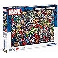 Clementoni 39411 Marvel Universe – 1000 Teile, Impossible Puzzle, Geschicklichkeitsspiel für die ganze Familie, farbenfrohes 