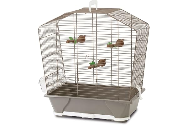 Savic Camille 30 Cage pour Petit Oiseau Taupe 45 x 25 x 48 cm