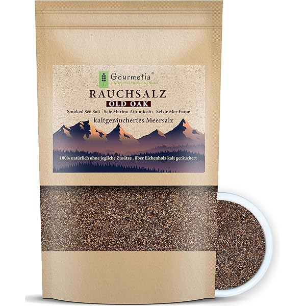 500g Rauchsalz Hickory – Räuchersalz Mit Grill-Aroma, Ohne Konservierungsmittel