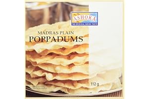 ‎ASHOKA ASHOKA Poppadums, Linsenmehlfladen Madras Plain (1 x 112 g)