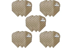 Harrows Ailettes en carbone | Lot de 5 sacs de fléchettes extra solides de qualité supérieure (15 ailettes)