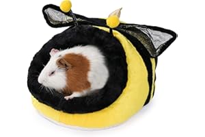 JanYoo Syrian Hamster Hideout Hedgehog Cage Accessories Midwest Guinea Pig House Decorations Items Chinchilla Supplies Bed