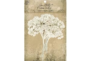 TIM HOLTZ IDEA-OLOGY Tim Holtz Bouquet, Blanc