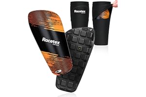 ‎RACETEX Racetex Schienbeinschoner Kinder Fussball [Anti-RUTSCH Innenseite] - Schienbeinschoner Fußball Herren und Damen - Schienbeinschützer mit innovativer Doppeltasche