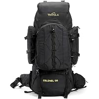 Tripole Colonel 95 Litres Rucksack + Detachable Day Pack, Black