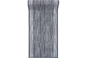 ‎MAZOVIA Mazovia rutschfest Teppich Läufer Flur - Modern Muster Teppichläufer - Kurzflor Flurläufer für Vorzimmer, Küche - ÖKO-TEX Zertifiziert - Meterware Grau - 67 x 400 cm