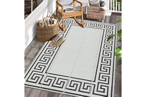 Famibay Tappeto Esterno Interno Tappeti Giardino Plastica Tappeto da Terrazzo Impermeabile 4x6Ft Tappetino Campeggio Pieghevole Tappeti Balcone Tappetini per Casa Camper Picnic Spiaggia Soggiorno