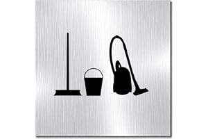 Dörrskylt 24 aluminium Dibond skylt – dörrskylt • 120 x 120 x 3 mm • Rengöringsrum • 100 % tillverkad i Tyskland