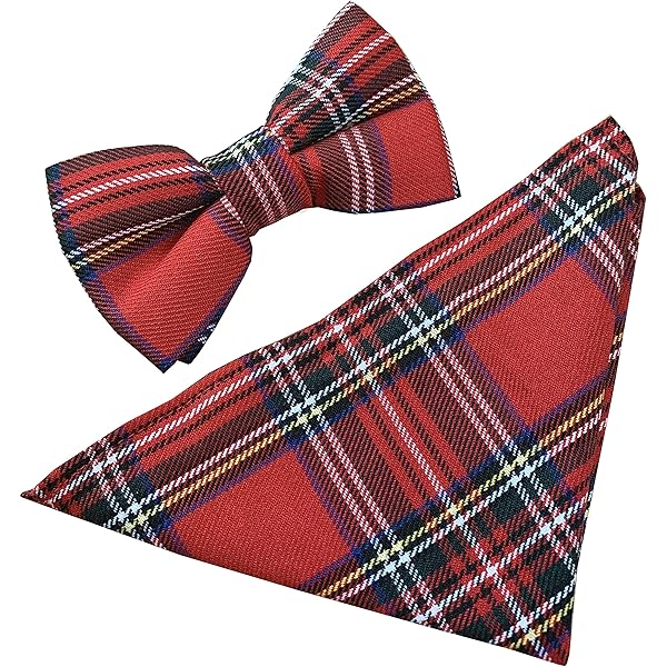 Cravate Fine Pour Homme Motif Tartan écossais Royal Stewart, Rouge, Jaune, Vert, Blanc, Taille Unique