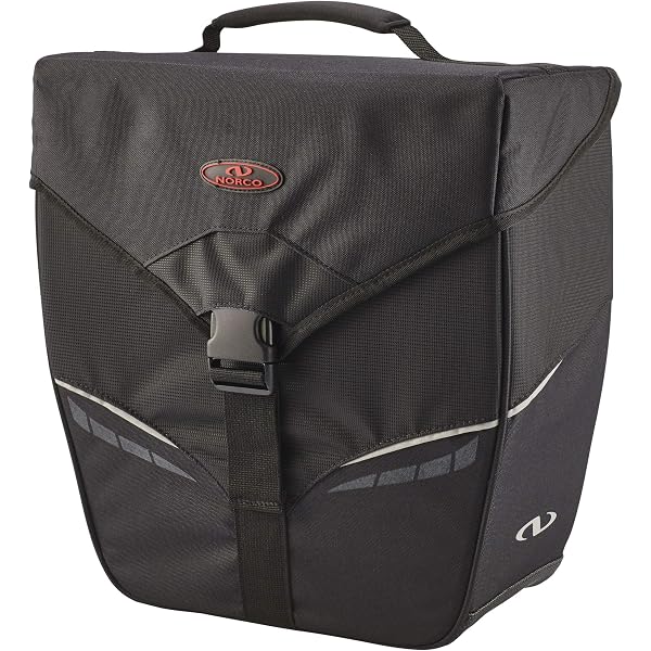 Norco Fahrradtasche Boston City, Schwarz, 32 x 32 x 15 cm, 14 Liter, 0208AS Sport & Freizeit