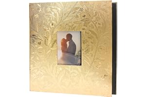 Rdylymx Photo Album 6 x 4 1000 Pockets Photos, Extra Large Capacity Photo Book for Family Wedding Baby Anniversary Valentines Picture Albums Holds 1000 Portrait and Landscape Photos(Gold)