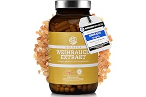 ‎QIDOSHA QIDOSHA® Boswellia serrata Weihrauchkapseln hochdosiert, TESTSIEGER 08/23*, 270 Stk/Glas, 85% Boswellia-Säure, 500mg Weihrauch Extrakt/Kapsel, Weihrauch Kapseln hochkonzentriert