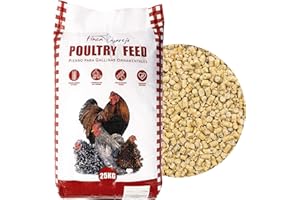 FINCA CASAREJO Pienso para Gallinas Ponedoras y Ornamentales | Alimento con Fórmula Exclusiva | Poultry Feed saco 25 kg | Rico en Proteínas y Grasas Saludables para un Plumaje Vistoso | Con Levadura de Cerveza