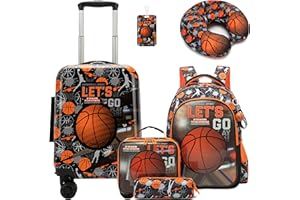 HTgroce Valise à roulettes pour Enfants et Sac a Dos Enfant Bagages à Main Sac Voyage Valise Cabine