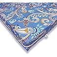 WELLFIT® Premium Glace Cotton 300 TC Mattress Cover/Protector for Queen Size Bed with Zip/Chain/5×6.5 ft / 60×78×5 inch