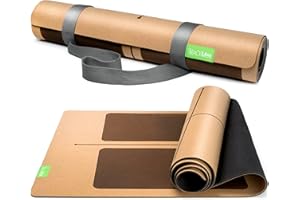 BACKLAxx ® Tappetino Yoga Sughero – Tappeto Yoga Antiscivolo – Tappetini Yoga Professionali Ecologico Tappetini Pilates e Fitness Mat – Tappetino Stretching – Yoga Mat – Materassino Yoga