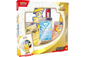 Pokémon: Colección con póster de Celebración 30.º Aniversario de JCC Pokémon (3 Cartas de promoción, 1 póster y 3 Sobres de Mejora)
