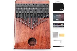 MOOZICA 36 Tasten Chromatische Kalimba, doppelschichtiges symmetrisches Layout, 36 Zinken professionelles Kalimba Daumenklavier, Premium Mahagoni Kalimba Instrument (BKS36-N)