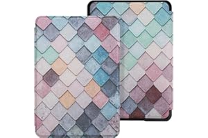 WALNEW Case for Kindle Paperwhite 10th Generation 2018 Released (Model No. PQ94WIF) – Protective PU Leather Cover Slim Portable sleeve Smart Case with Auto Sleep/Wake Function