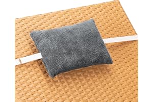JEMIDI Cojín reposacabezas para Tumbona - Almohada de 30 x 20 cm con Banda elástica para Silla de jardín - Funda con Cierre de Cremallera y Relleno