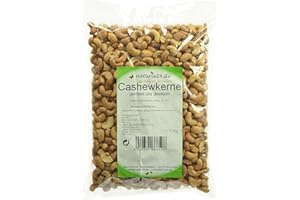 Naturix24 Cashewnüsse, Cashewkerne geröstet und gesalzen - Beutel, 1er Pack (1 x 1 kg)