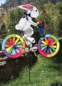 Easter Bunny Rabbit Bicycle Wind Spinner: Amazon.co.uk: Garden & Outdoors