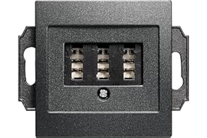 MCPOWER - TAE-NFN-Anschlussdose | FLAIR | UP, anthrazit, 3x 6-polig, für NTBA, DSL-Splitter, Anrufbeantworter, Modems und Gebührenanzeiger, Telefon