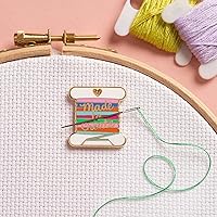 Caterpillar Cross Stitch Needle Minder - Bumblebee Bee Kind