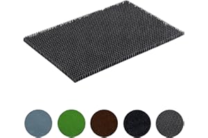 ‎CARPIDO Wetterfeste Fußmatte Garten - Anthrazit 40 x 60 cm - Schmutzfangmatte außen - Fussmatte leicht zu reinigen - Türmatte Plastik Borsten 1,4 cm hoch