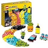 LEGO Classic Divertimento Creativo - Neon, Costruzioni in Mattoncini con Macchina Giocattolo, Alieni e Pattini a Rotelle, Gio