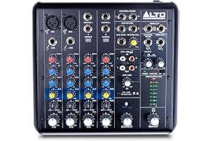 ALTO TrueMix 600 - Mixer Audio Con 2 Ingressi XLR Microfonici, Interfaccia USB Audio e Bluetooth Per Podcast, Live, Registrazione, DJ, PC e Mac