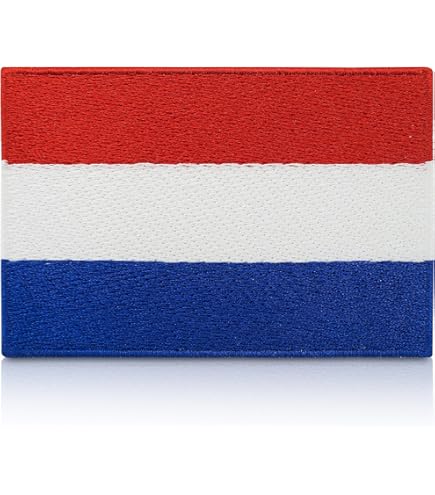 bk16☆Norwegen Flagge Klein Aufnäher aufbügeln Bügelbild Patch Flicken 4,5 x 3 cm