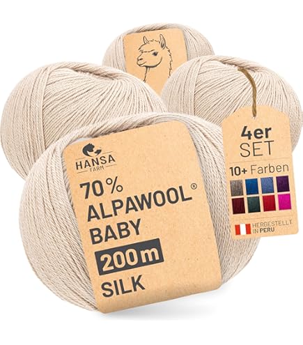 LANA GROSSA Orsetto Bouclé-Garn - Alpaka Merino Wolle Zum Stricken Und Häkeln