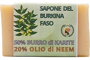 UNION DES FEMMES GARANGO Sapone artigianale all’olio di NEEM, impasto a freddo, equo-solidale. (1 pezzo)