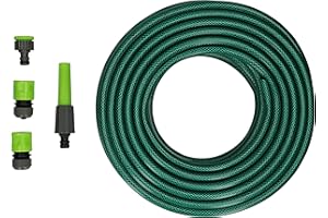 KINZO Tubo da Giardino 30 Mt in PVC Irrigazione e Giardinaggio con Connettori